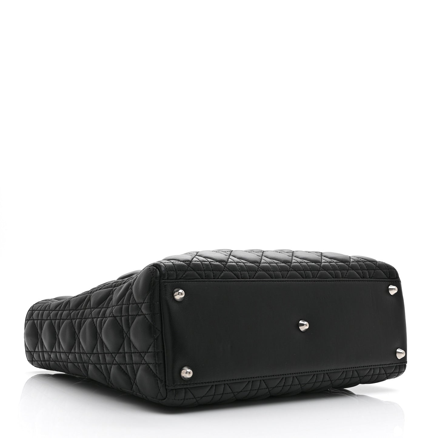 Lambskin Cannage Large Lady Dior Black