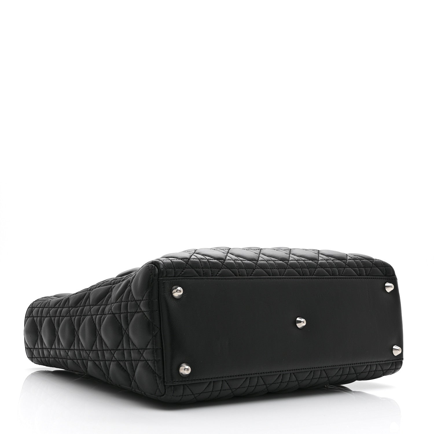 Christian Dior Lambskin Cannage Large Lady Dior Black 4 of 10