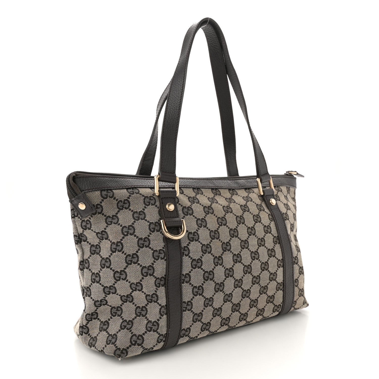Gucci Monogram Abbey Medium Tote Dark Brown 3 of 10