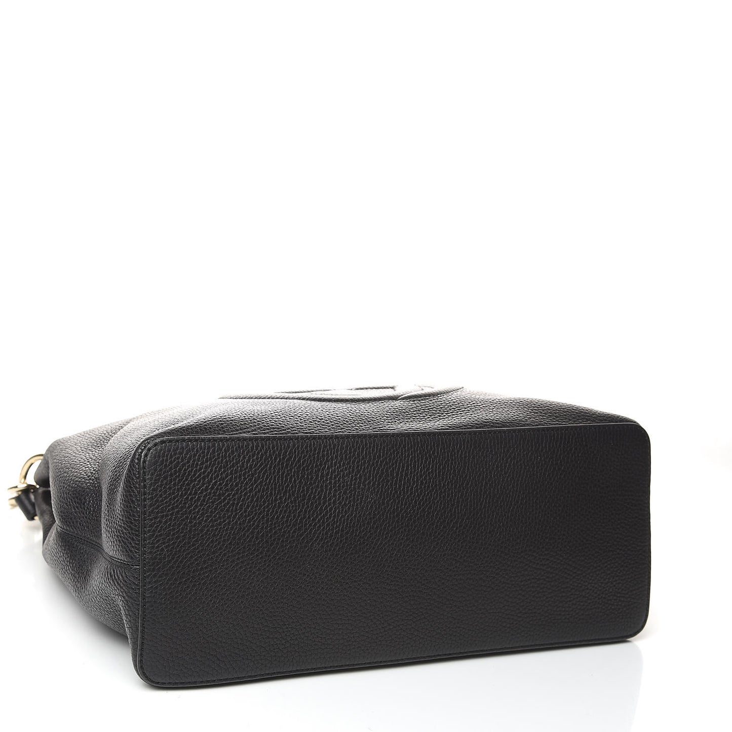 Pebbled Calfskin Large Soho Hobo Black