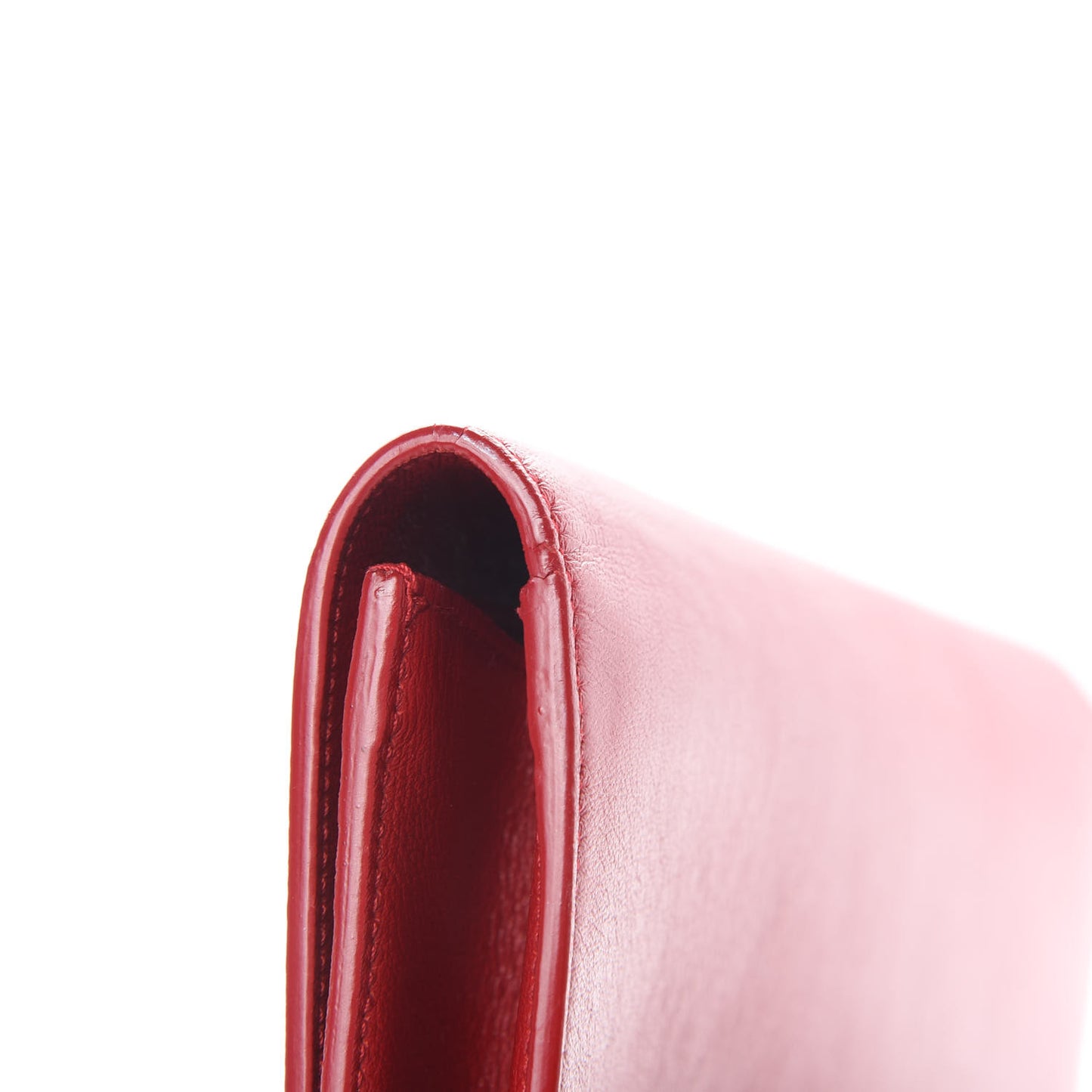 Calfskin Monogram Large Belle De Jour Clutch Red