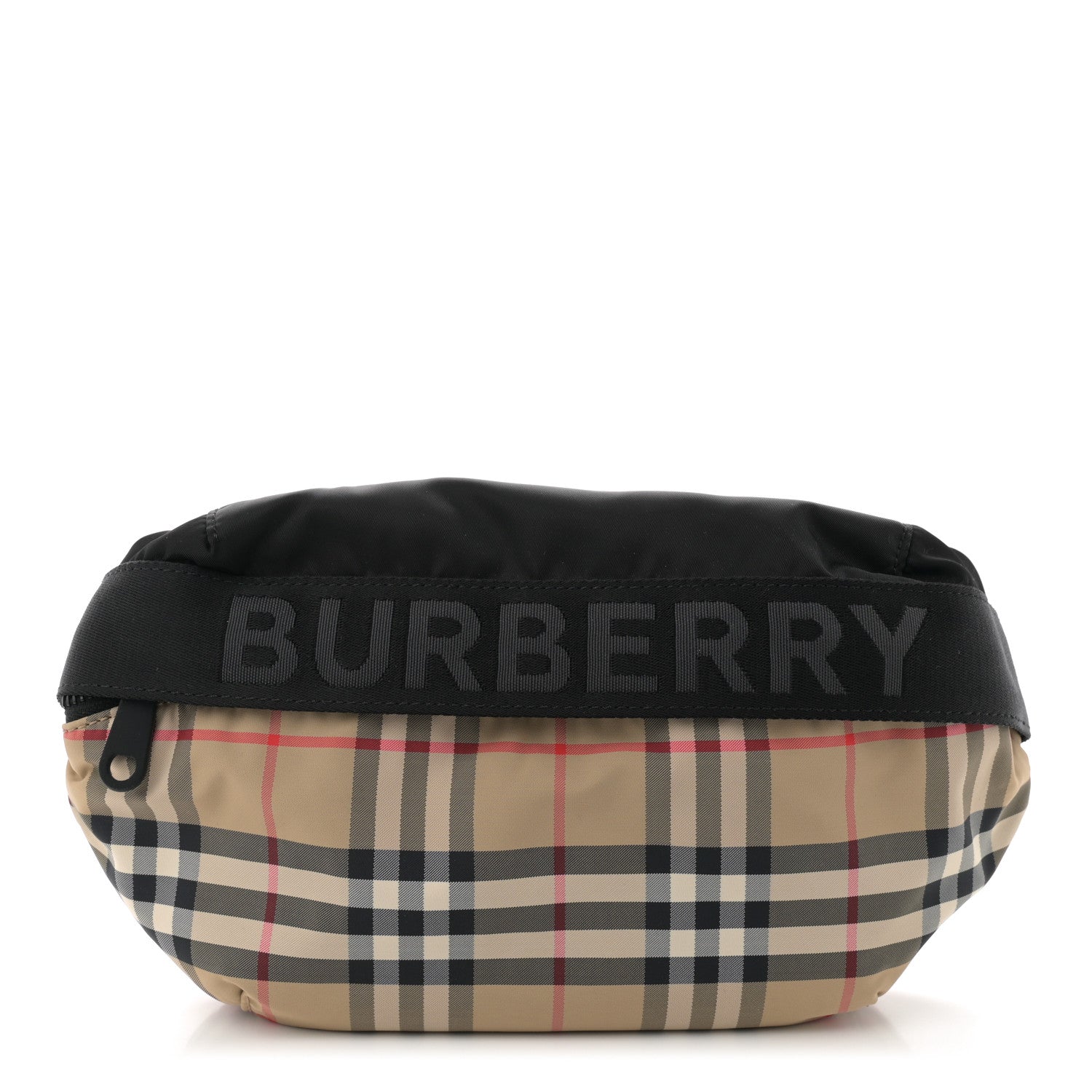 Burberry Nylon Vintage Check Sonny Bum Bag Archive Beige Black 1 of 10