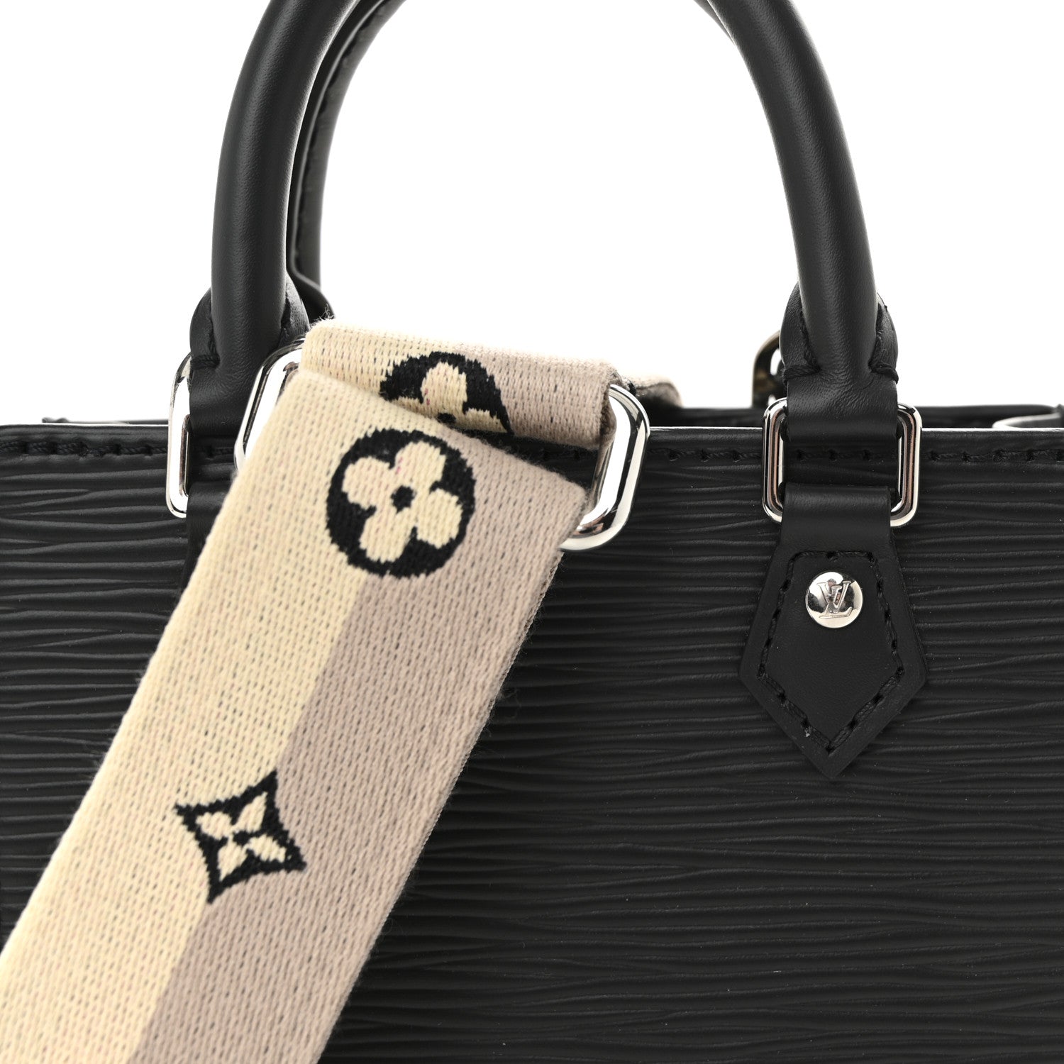 Louis Vuitton Epi Jacquard Petit Sac Plat Black 7 of 9