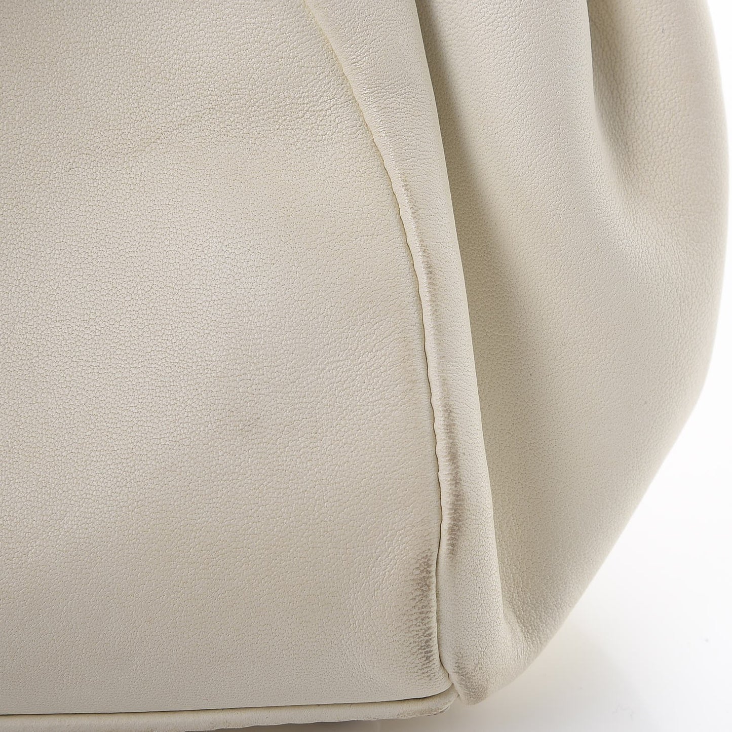 Lambskin Sensual Accordion Flap White