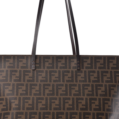 Fendi Zucca Spalmati Medium Roll Tote Tobacco Moro 15 of 15