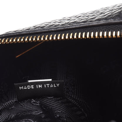 Prada Vitello Daino Cosmetic Pouch Black 7 of 8