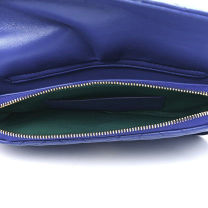 Bulgari Calfskin Quilted Serpenti Forever Belt Bag Blue 5 of 15