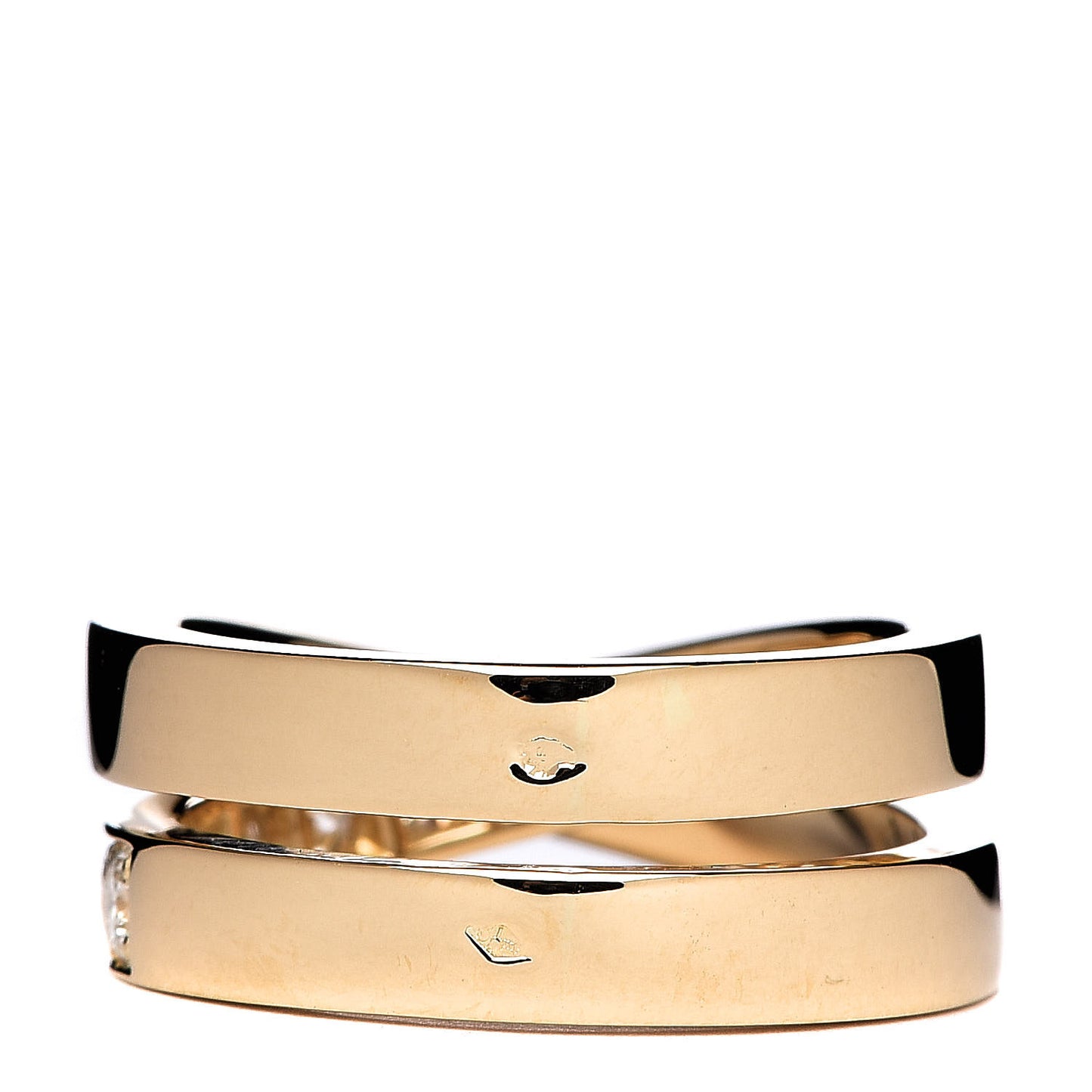18K Yellow Gold Diamond Paris Nouvelle Vague Ring 53 6.25