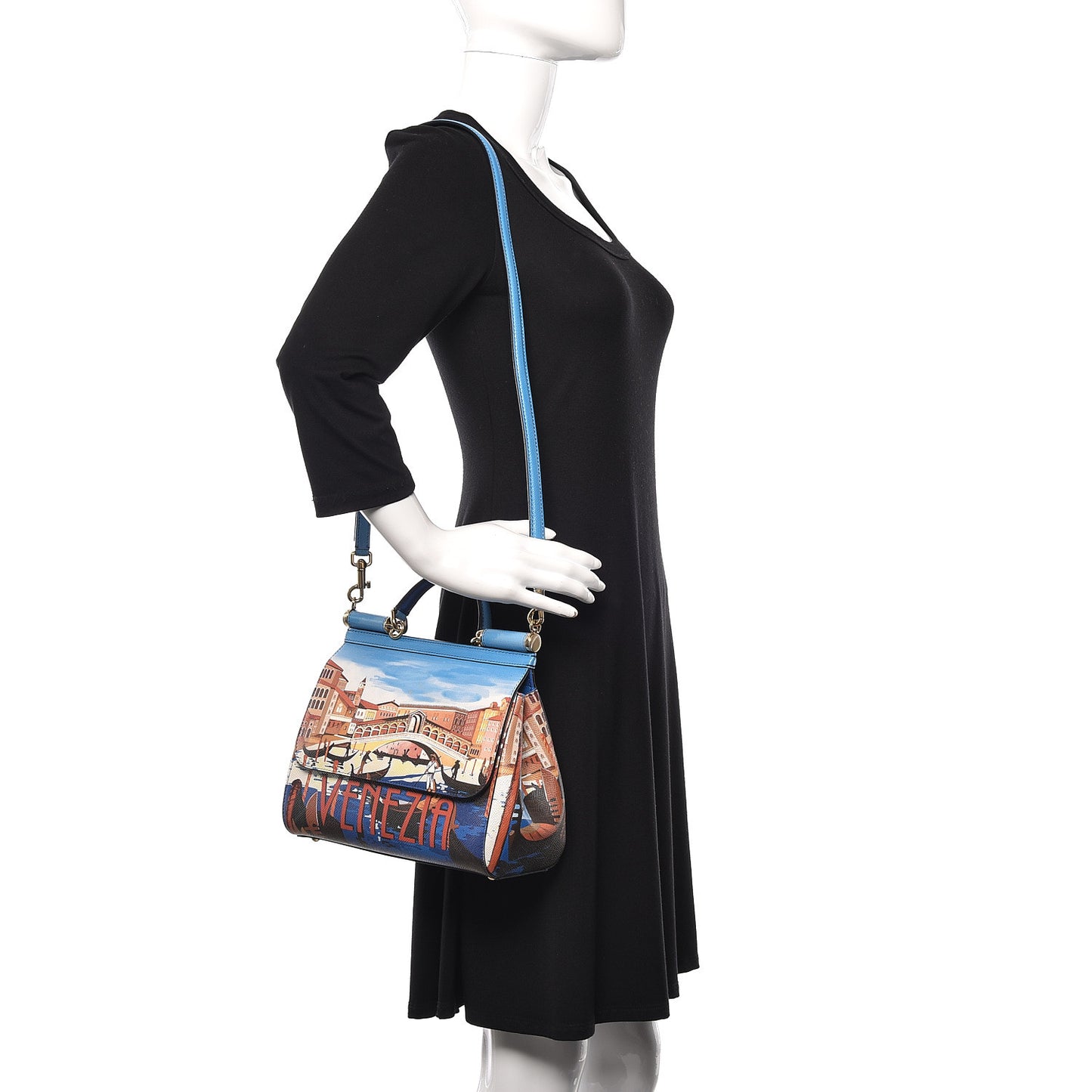 Dauphine Venezia Printed Medium Miss Sicily Satchel Multicolor
