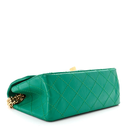Chanel Aged Calfskin Quilted 2.55 Reissue Mini Flap Green 4 of 12