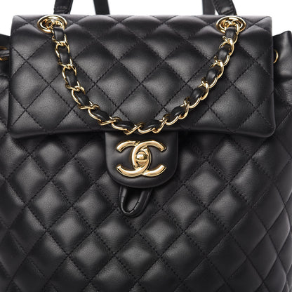 Chanel Lambskin Quilted Small Urban Spirit Backpack Black 10 of 10