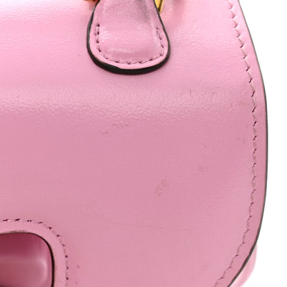 Gucci Boarded Dyana Lux Calfskin Web Mini Bamboo 1947 Top Handle Bag Nice Pink 14 of 20