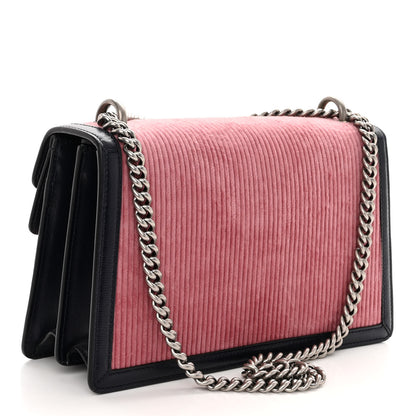 Gucci Lanzo Stretch Cord Azalea Calfskin Small Dionysus Shoulder Bag Pink Blue 3 of 10