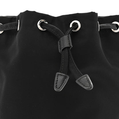 Prada Nylon Vela Drawstring Pouch Black 8 of 10