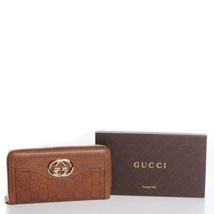 Gucci Guccissima Sukey Zip Around Wallet Brown 8 of 8