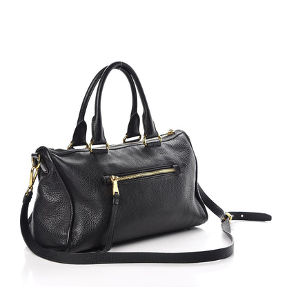 Prada Vitello Daino Shopping Satchel Black 3 of 8