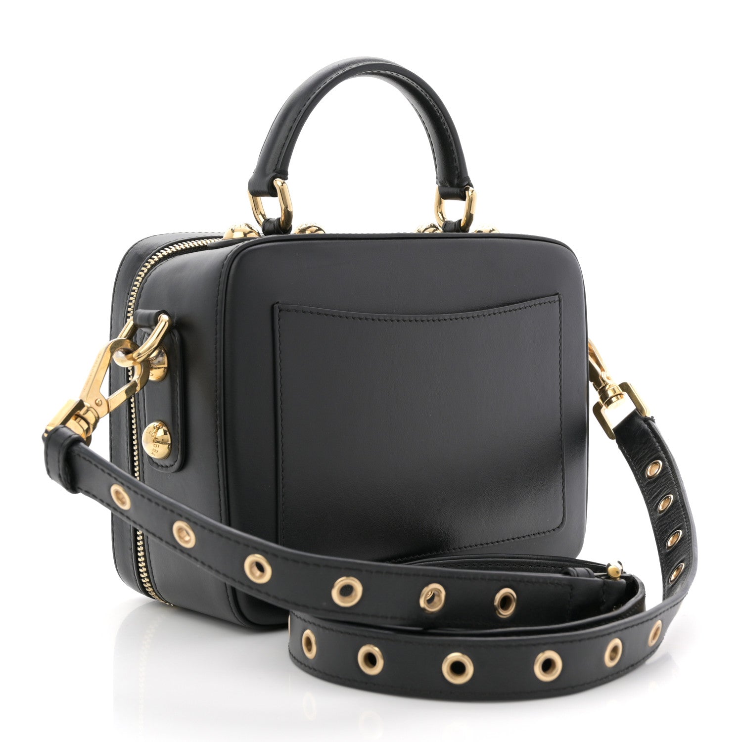 Dolce & Gabbana Calfskin 3.5 Top Handle Bag Black 1833804