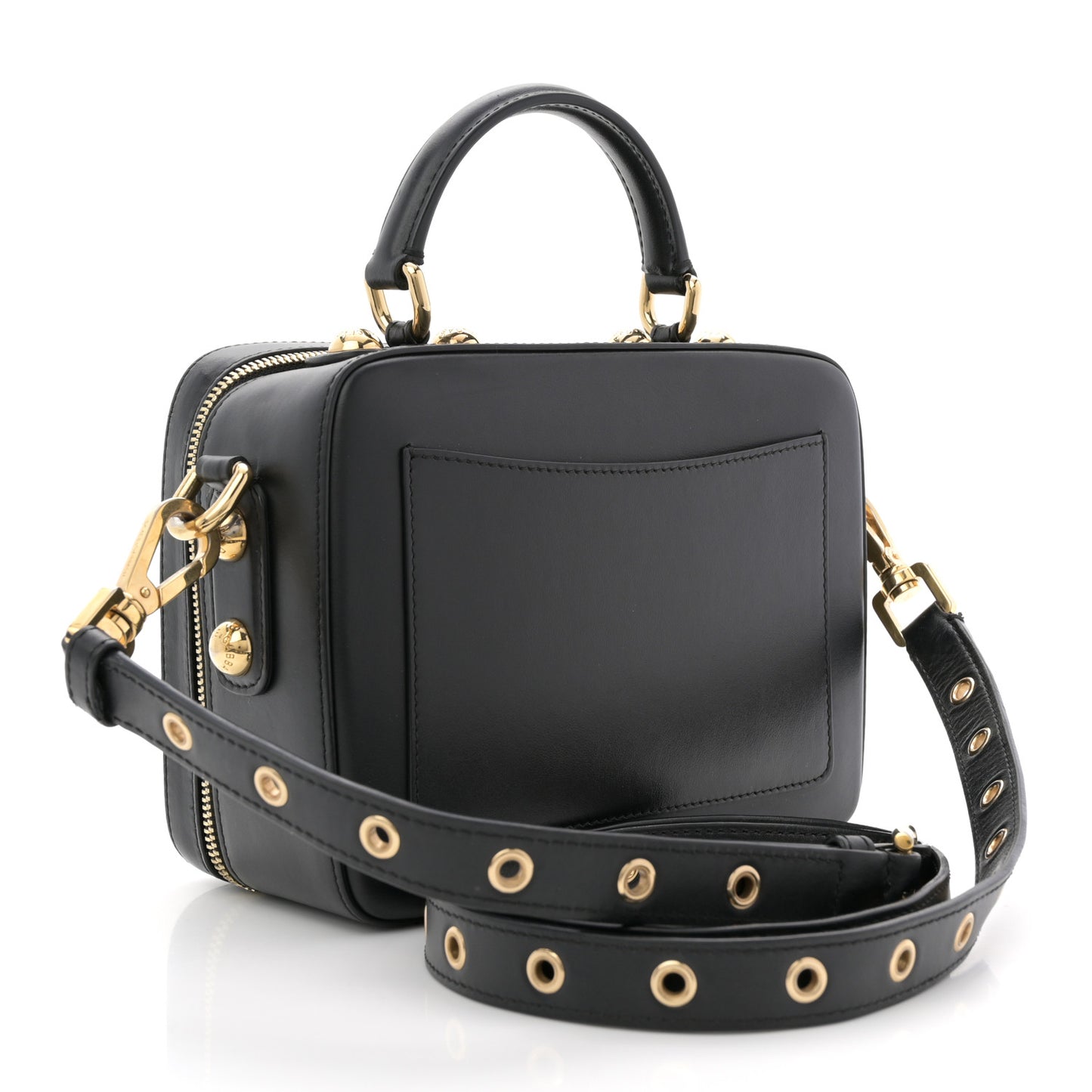 Calfskin 3.5  Top Handle Bag Black