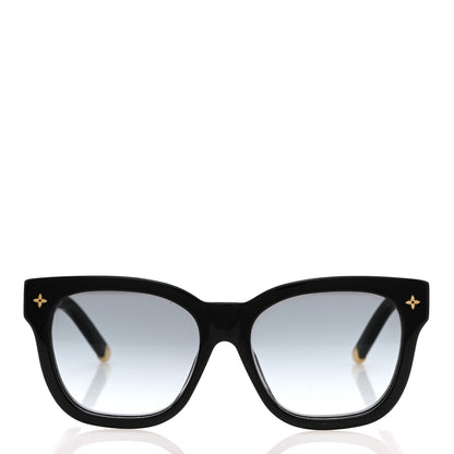 Louis Vuitton Acetate My Monogram Cat Eye Sunglasses Z1729E Black 2 of 7