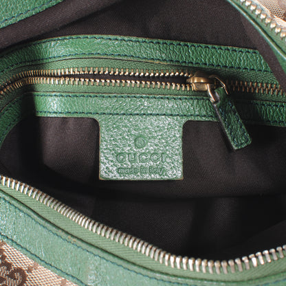 Gucci Monogram Web Bamboo Ring Hobo Green 7 of 9