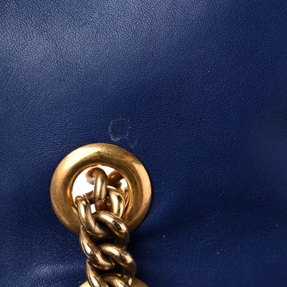 Gucci Velvet Matelasse Medium GG Marmont Shoulder Bag Cobalt Blue 22 of 26