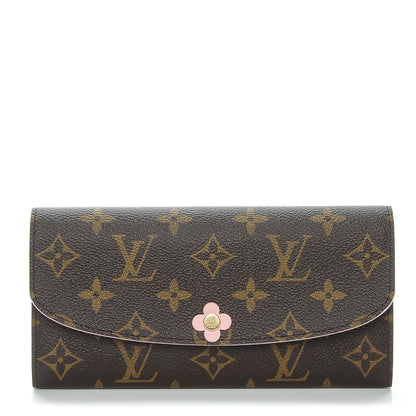 Louis Vuitton Monogram Bloom Flower Emilie Wallet 1 of 8