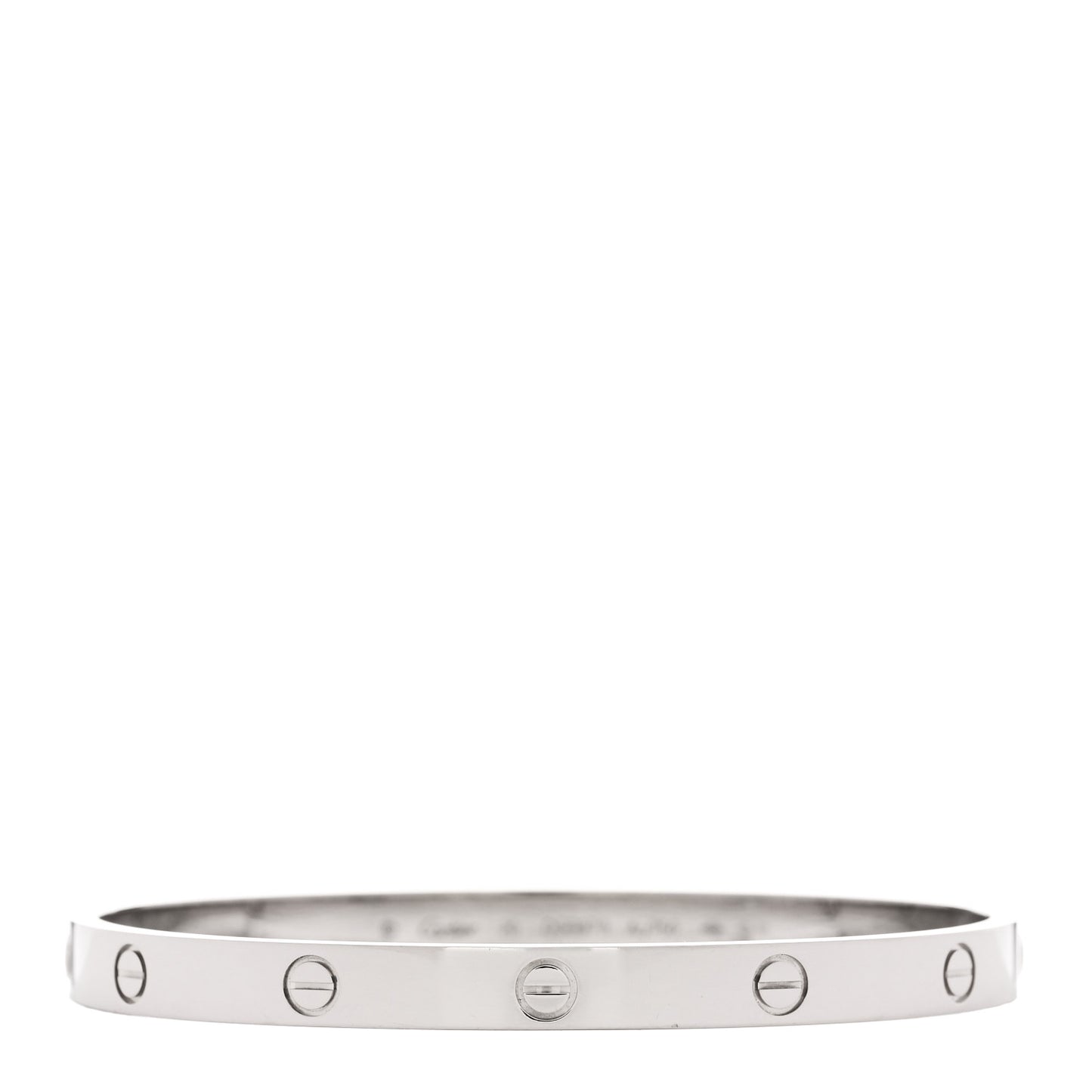 18K White Gold LOVE Bracelet 20