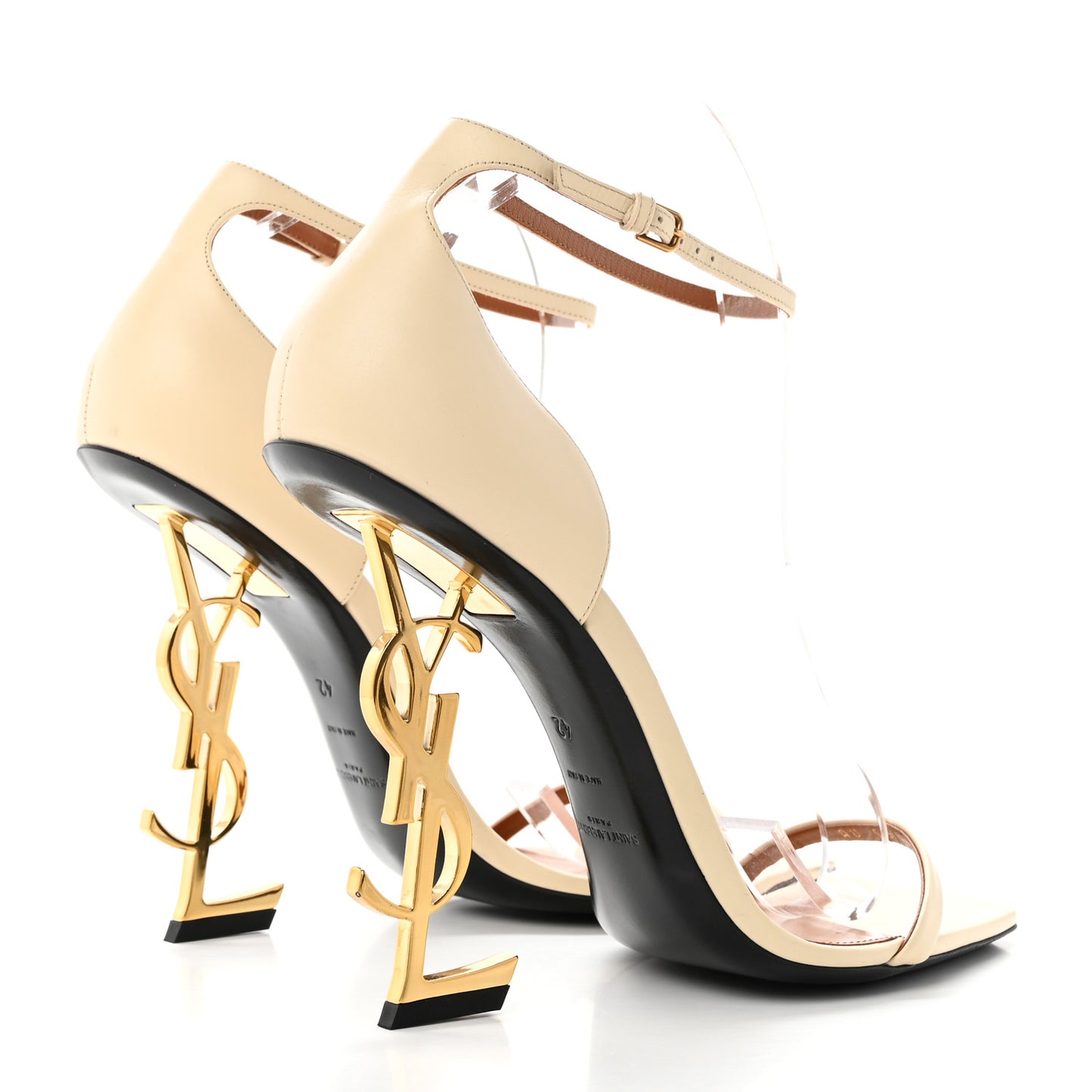 Calfskin Opyum Sandals 42 Real Beige