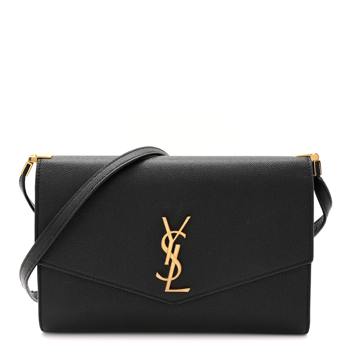 Saint Laurent Grain de Poudre Mini Uptown Crossbody Bag Black 1 of 10