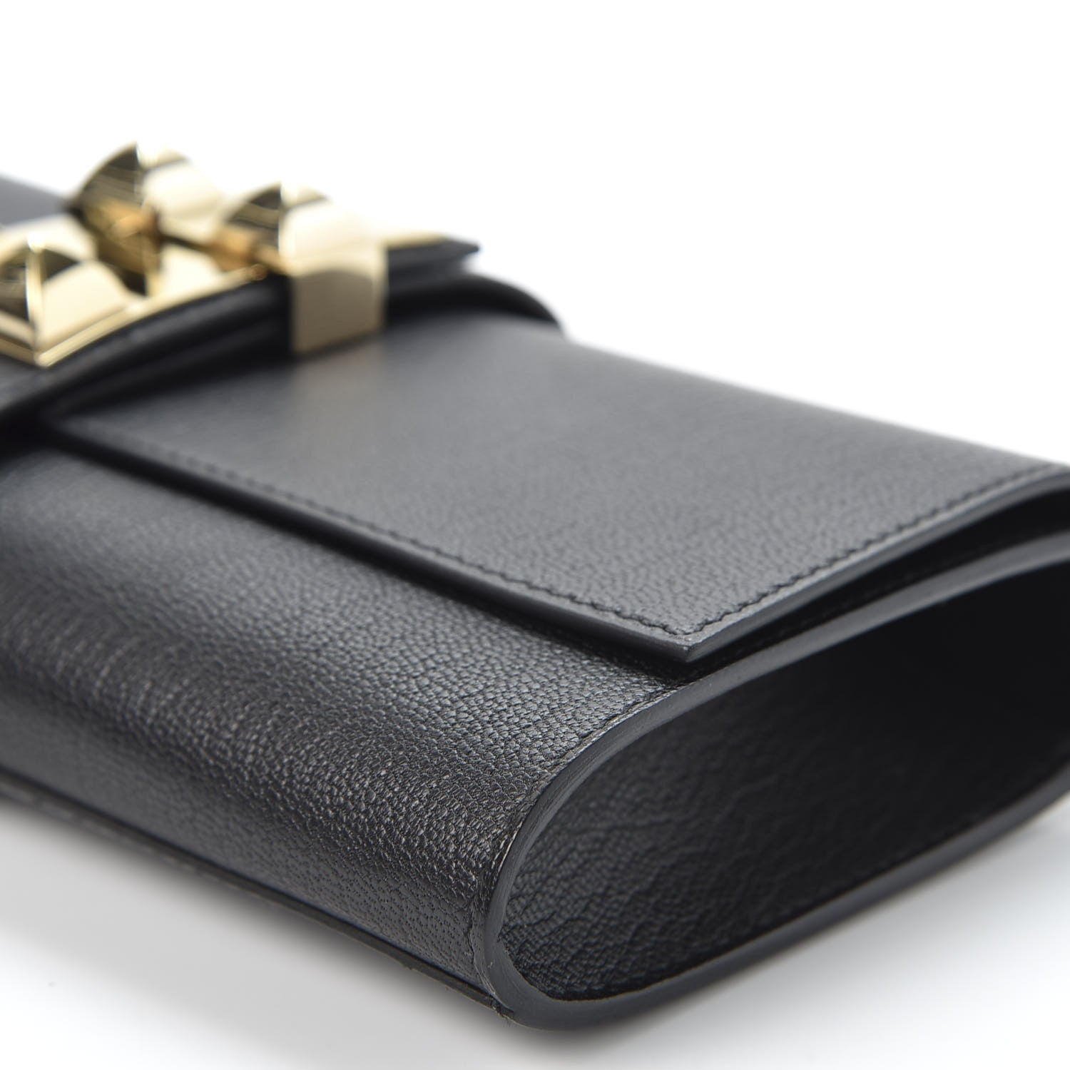 Hermes Chevre Mysore Medor 23 Clutch Black 6 of 9
