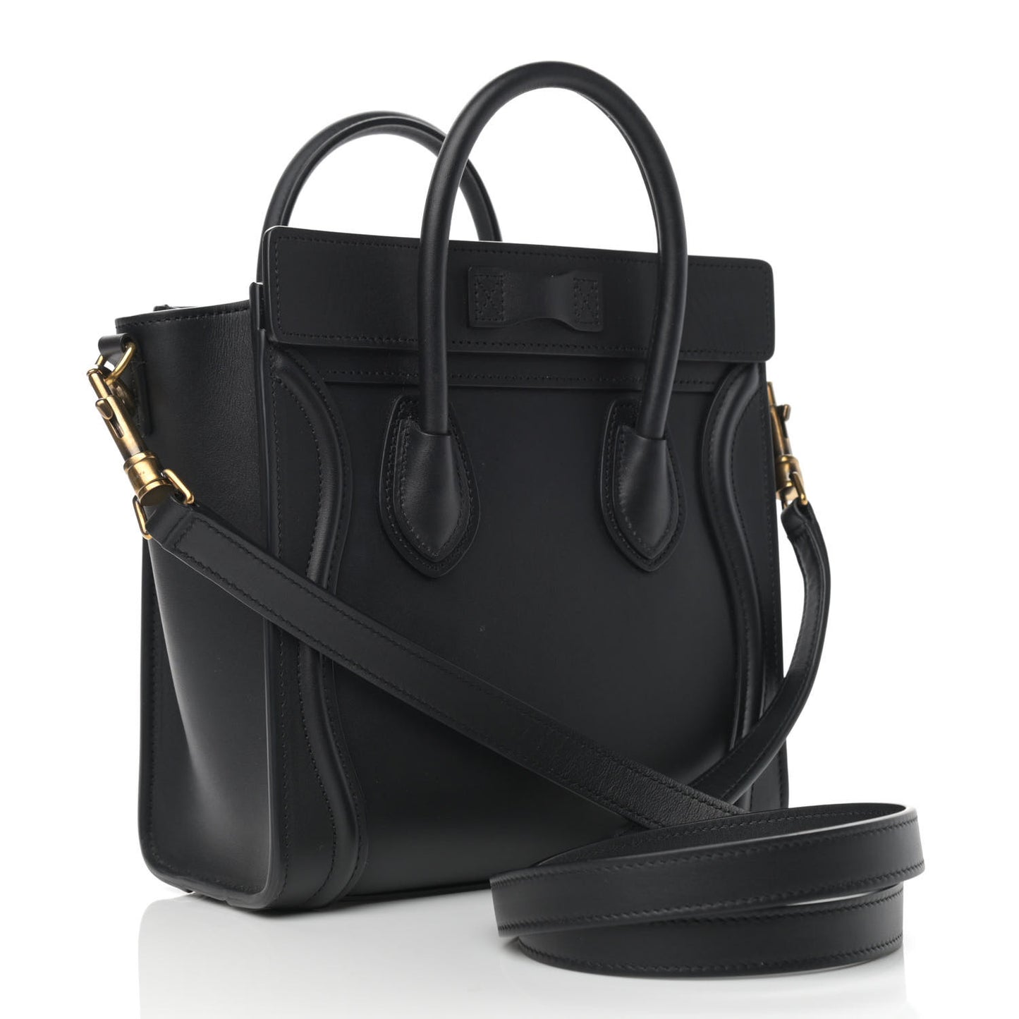 Smooth Calfskin Nano Luggage Black