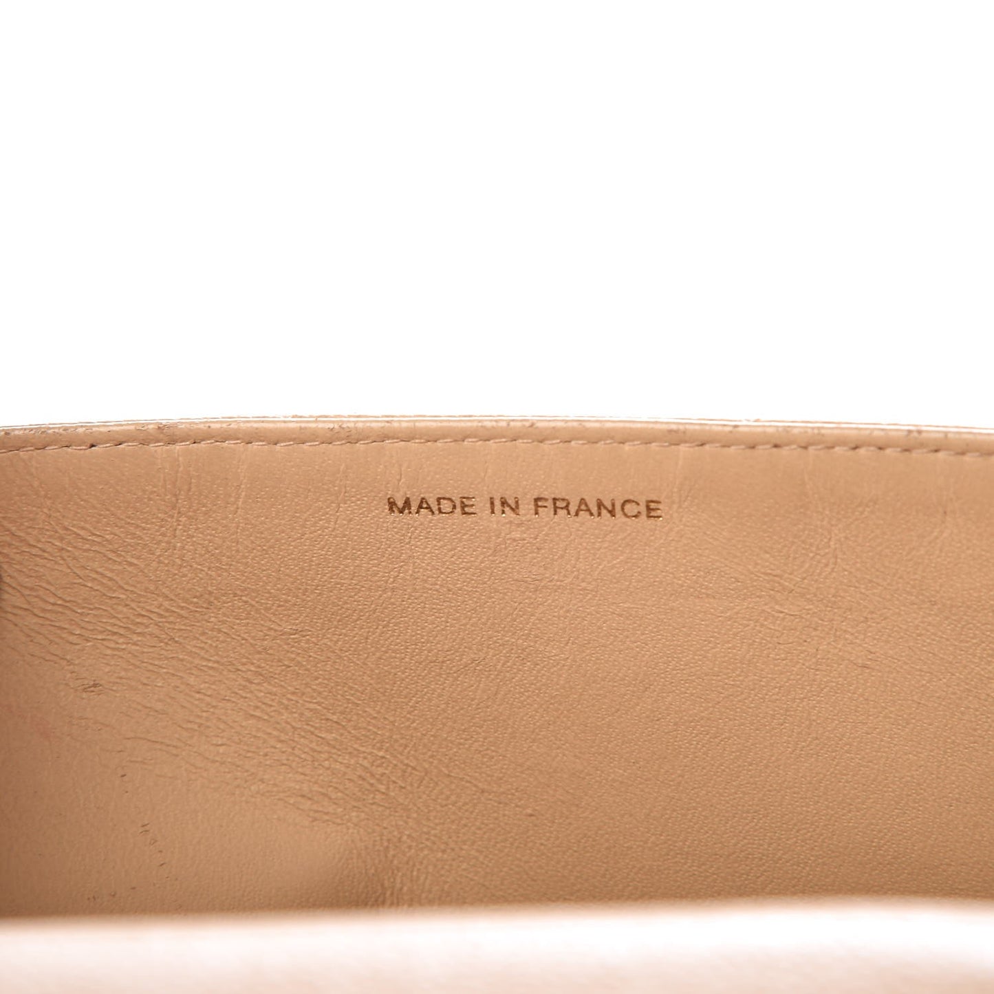 Caviar Quilted Briefcase Laptop Bag Beige