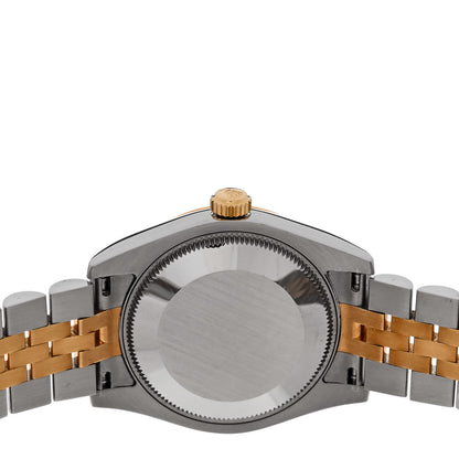 Rolex Stainless Steel 18K Yellow Gold 31mm Oyster Perpetual Datejust Watch White Roman 178273 4 of 5