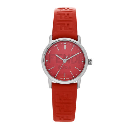 Fendi Stainless Steel Calfskin 29mm Forevermore Fendi Quartz Watch Tulip Red 1 of 5