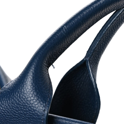 Chanel Glazed Calfskin Large Deauville Tote Blue 14 of 14