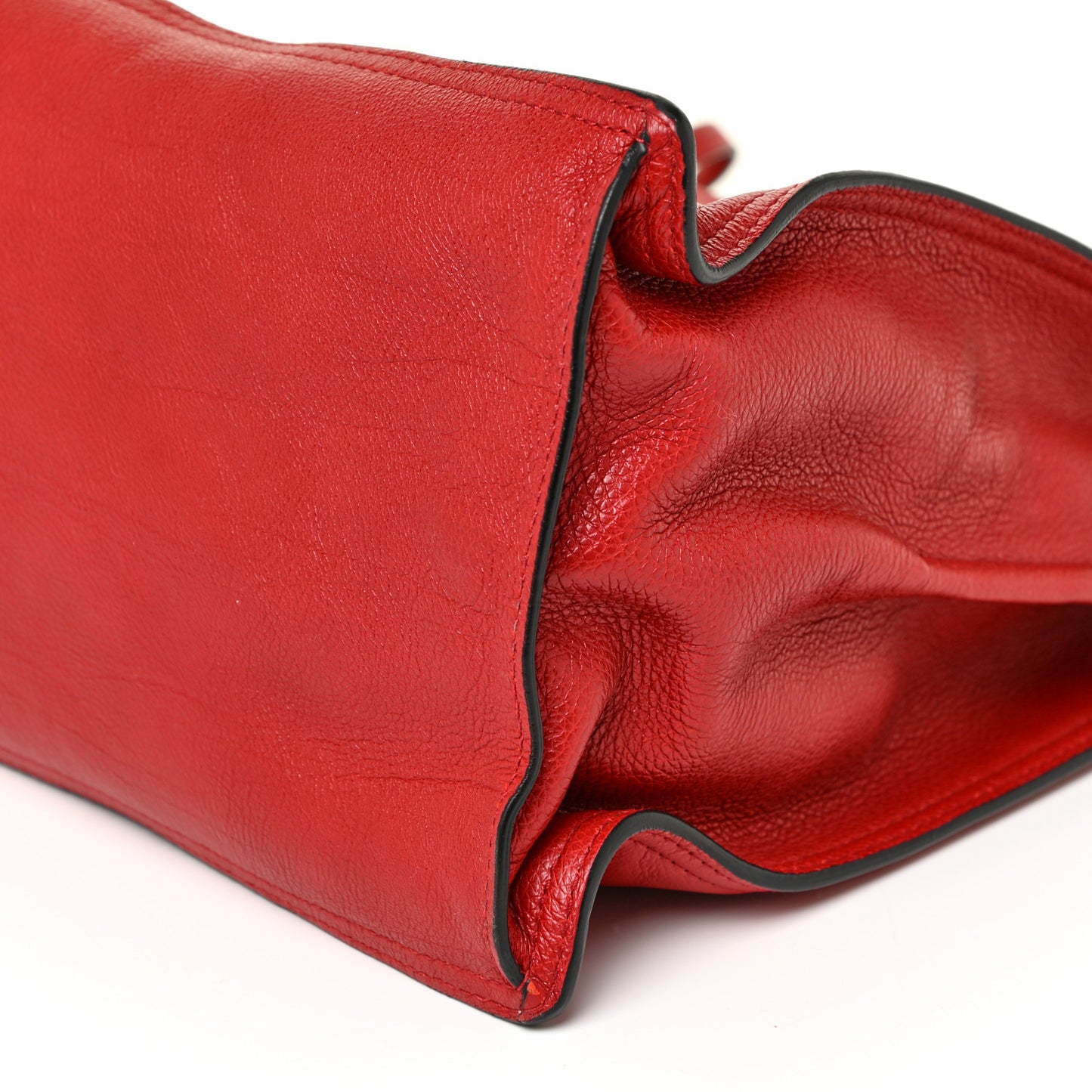 Glace Calf Etiquette Tote Fuoco