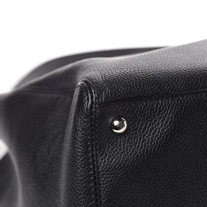 Chanel Calfskin Cerf Executive Shopper Tote Black 11 of 14