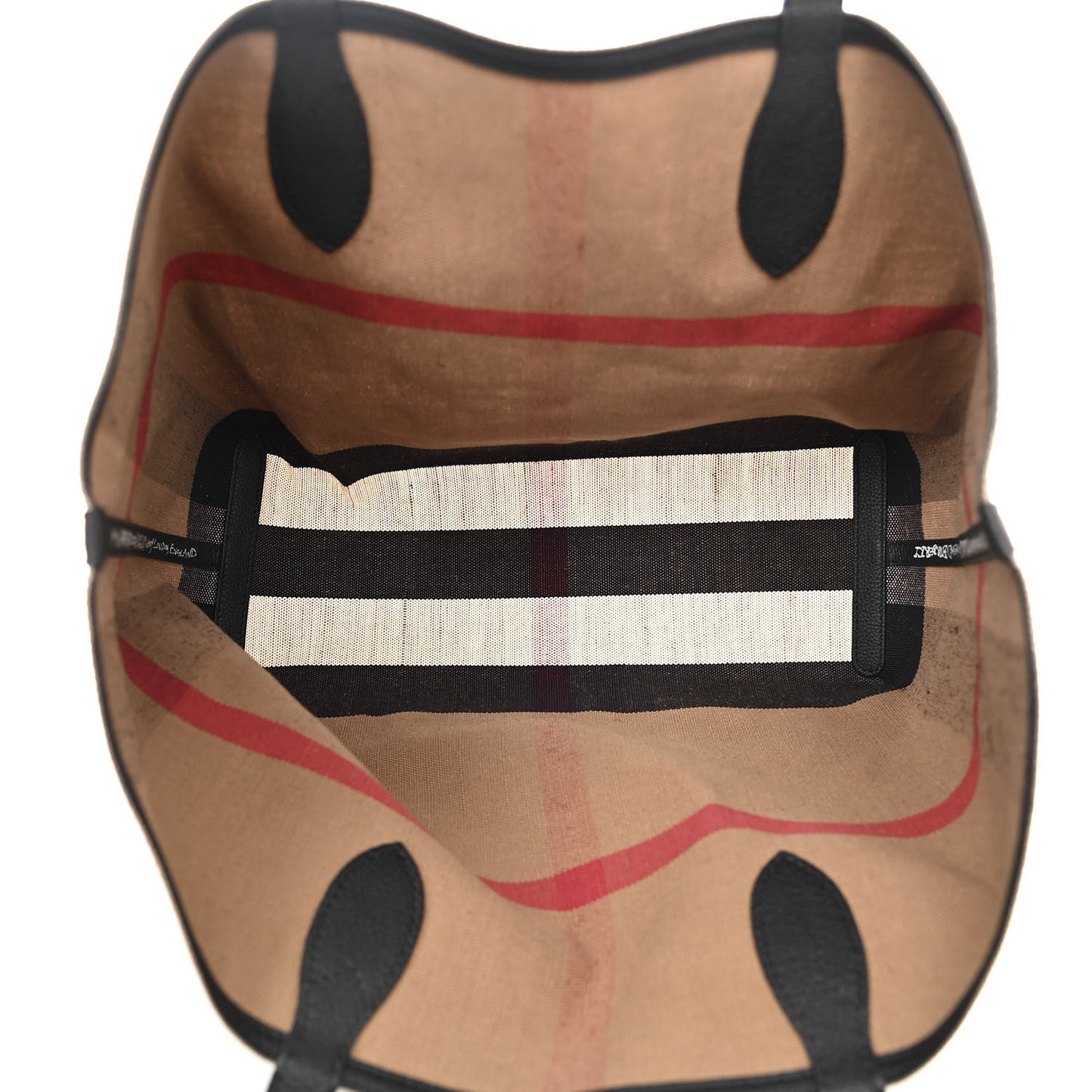 Coated Canvas Mega Check Medium Doodle Tote Black