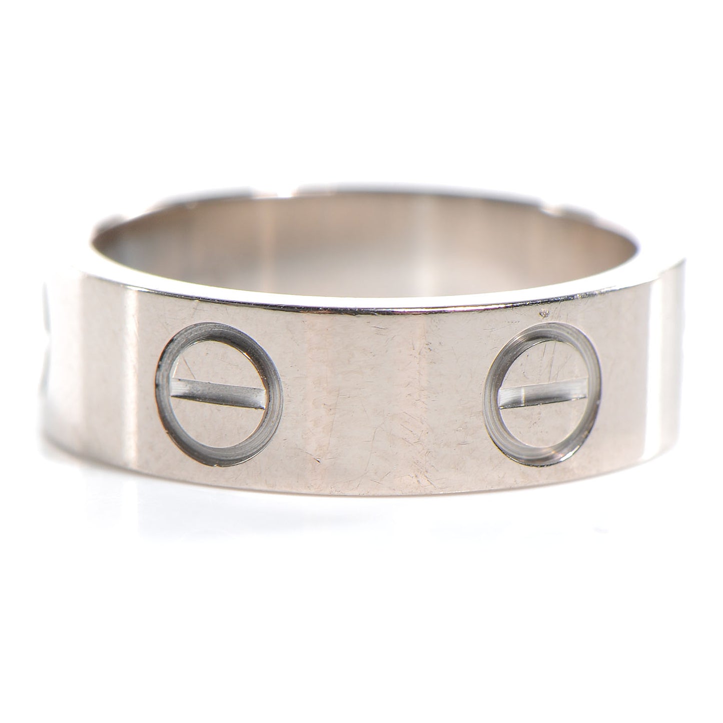 18K White Gold 5.5mm LOVE Ring 48 4.5