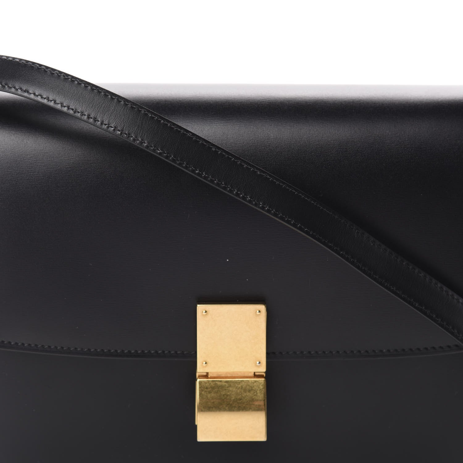 Celine Box Calfskin Medium Classic Box Flap Bag Black 12 of 13