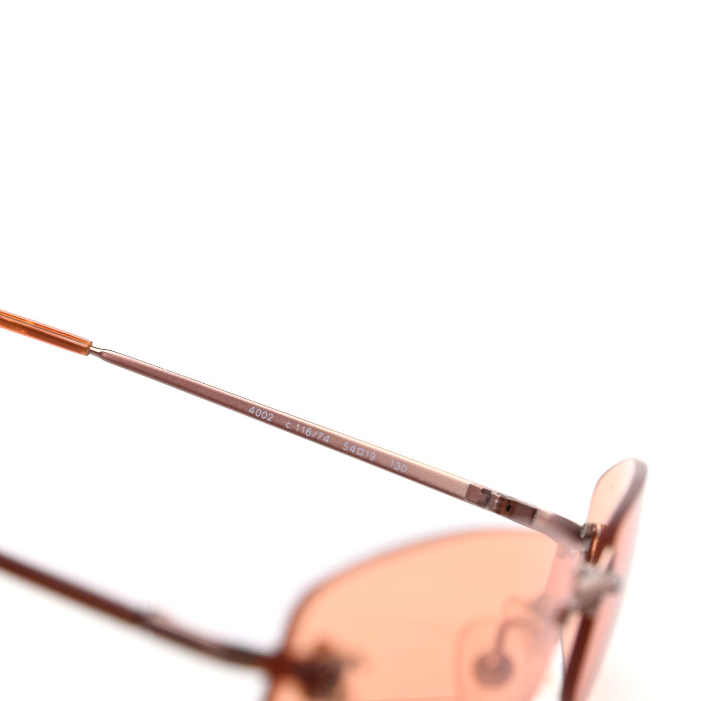 Metal Frameless Sunglasses 4002 Brown