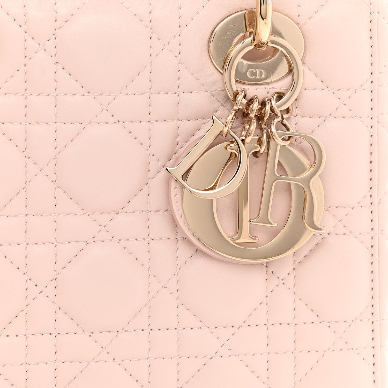 Christian Dior Lambskin Cannage Small Lucky Badges My Lady Dior Pink 7 of 10