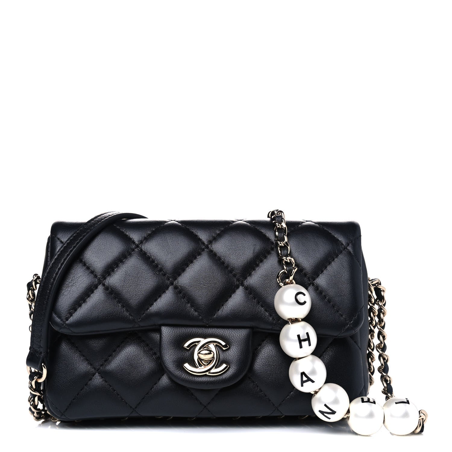 Chanel Lambskin Quilted Mini My Precious Flap Black 1 of 6
