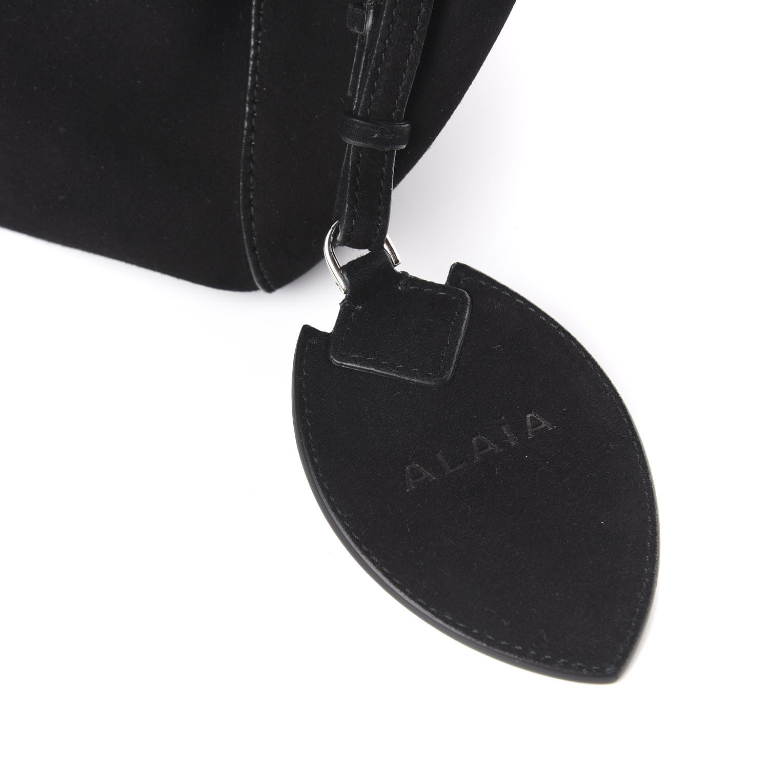 Alaia Suede Petal Embellished Rose-Marie 19 Bag Black 8 of 16