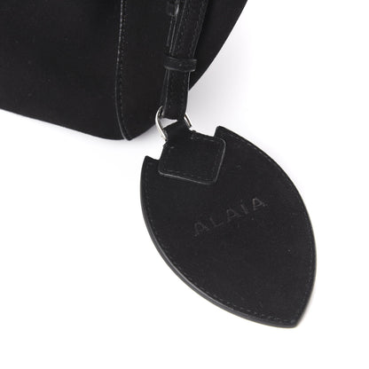 Alaia Suede Petal Embellished Rose-Marie 19 Bag Black 8 of 16