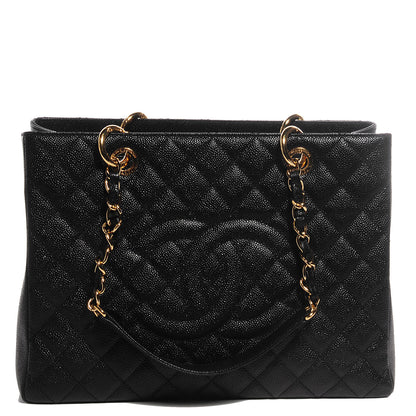 Chanel Caviar Grand Shopping Tote GST Black 1 of 9
