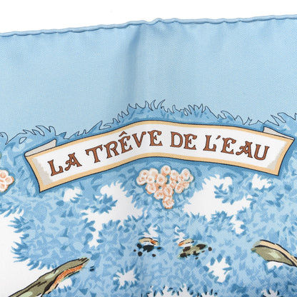 Hermes Silk La Treve De L'eau Scarf 90 5 of 6