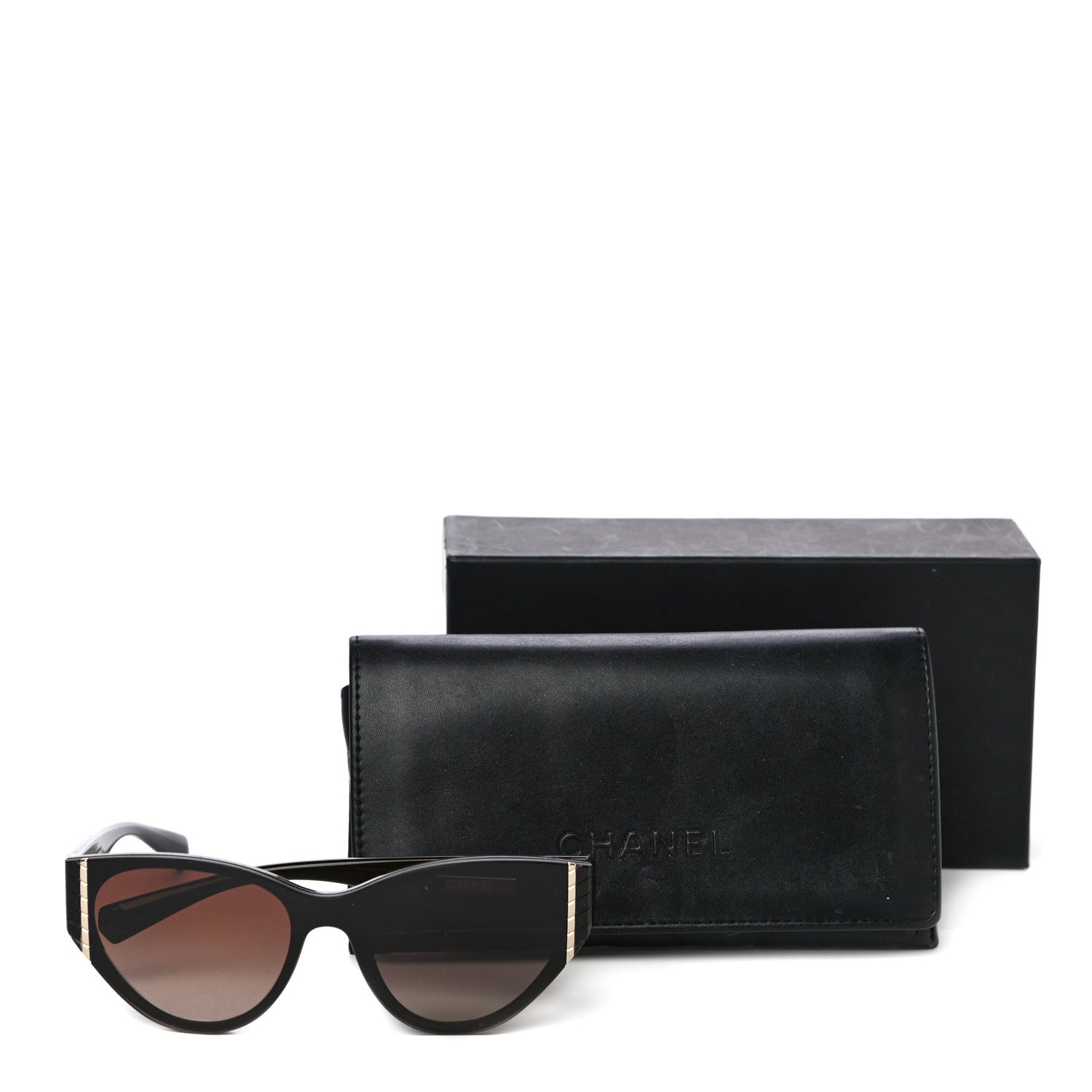 Chanel CC Cat Eye Sunglasses 6054 Brown 7 of 7