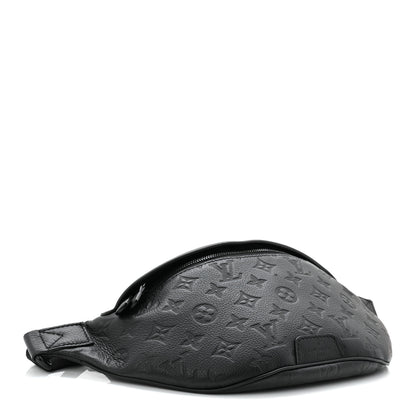 Louis Vuitton Calfskin Monogram Shadow Discovery Bumbag Black 4 of 10