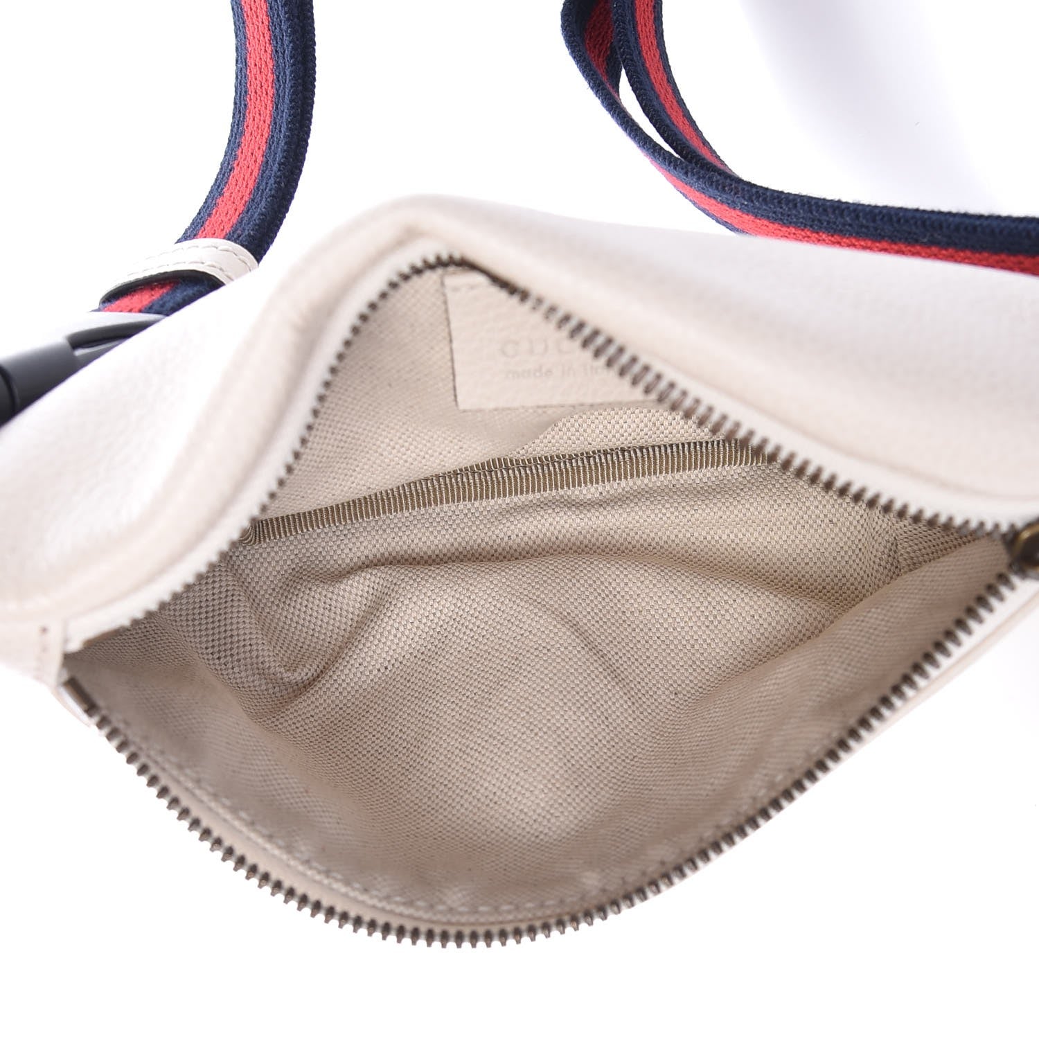 Gucci Grained Calfskin Small Logo Belt Bag White 5 of 7